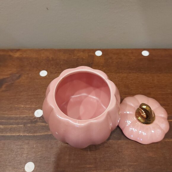 Charmed Aroma Pink Pumpkin Candle Holder - Picture 2 of 6